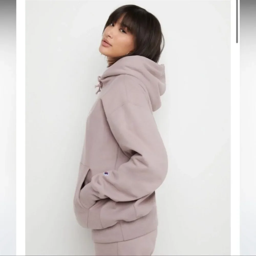 NWOT Champion Reverse Weave Mauve/Dusy Pink Hoodie Size S